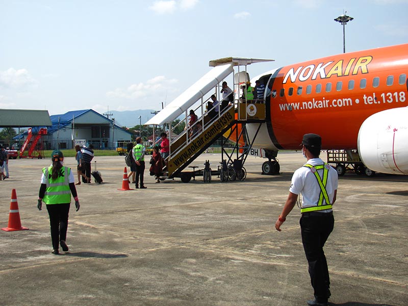 Прибытие рейсом Nok Air